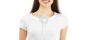 脇汗対策、ワキ汗をストップする扇風機、えりかけ扇風機 BodyFan 冷却タオルファン